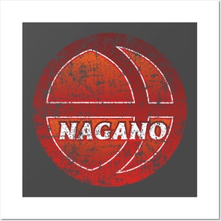 Nagano Prefecture Japanese Symbol Distressed Posters and Art